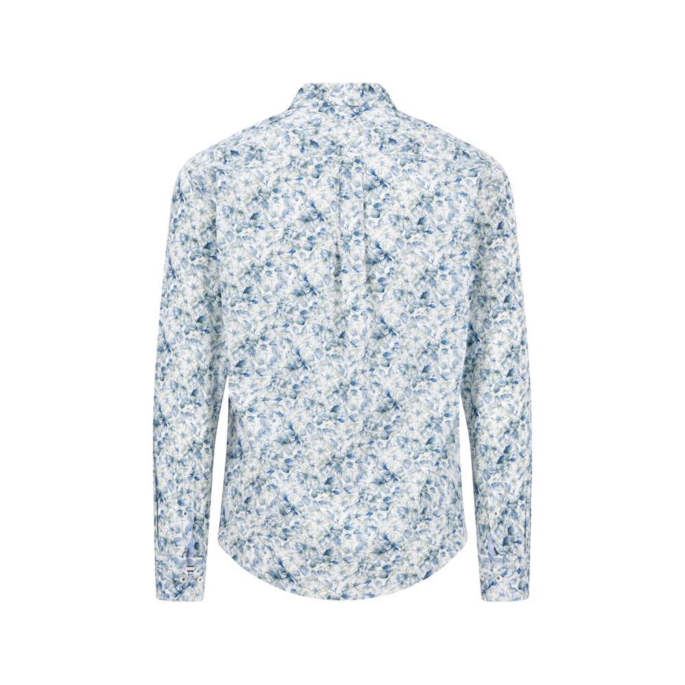 Fynch-Hatton Harbour Blue Floral Print Shirt